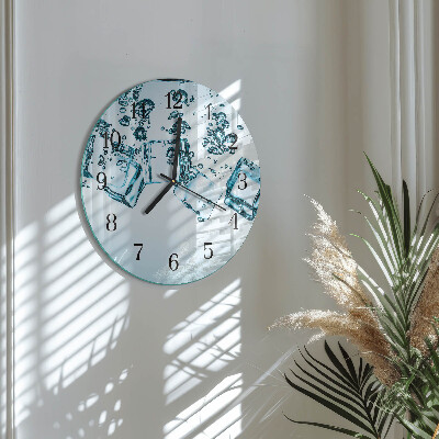 Wanduhr rund Eis