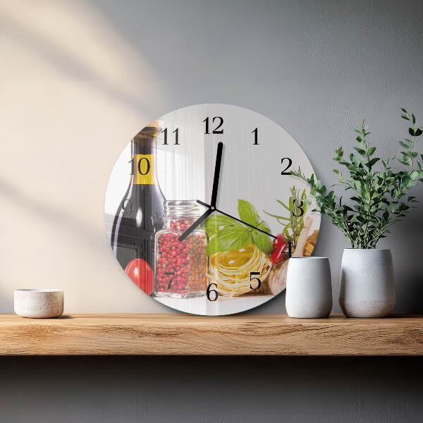 Wanduhr rund Pasta