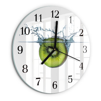 Wanduhr rund Kiwi