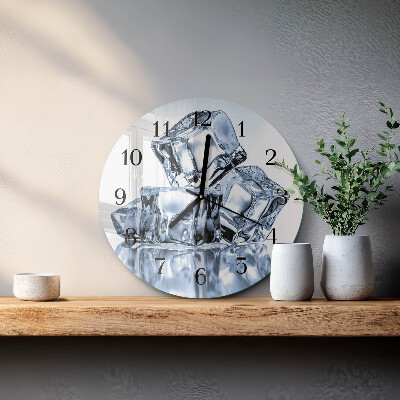 Wanduhr rund Eis