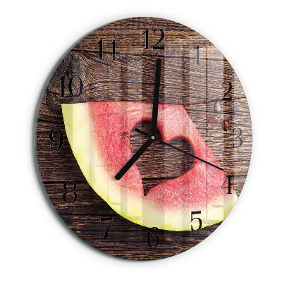 Wanduhr rund Wassermelone