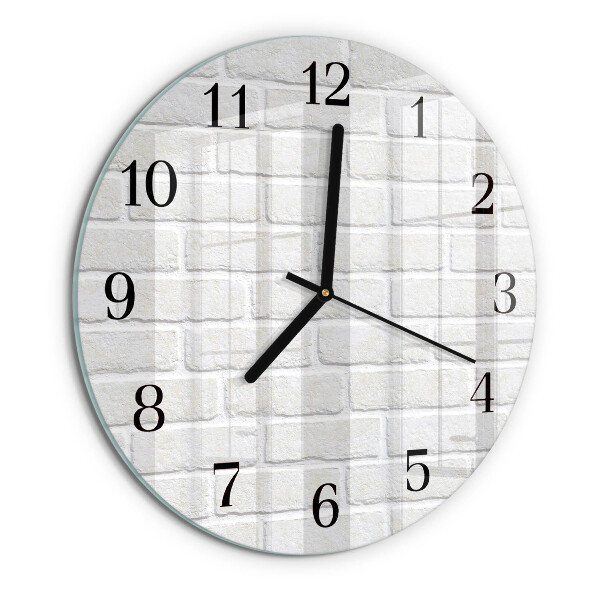 Wanduhr rund Ziegel