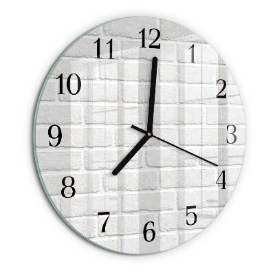 Wanduhr rund Ziegel