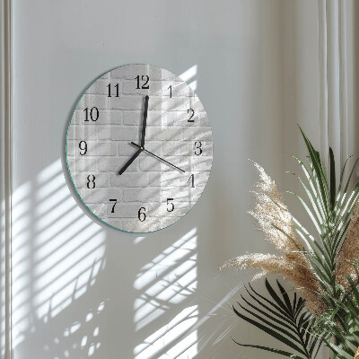 Wanduhr rund Ziegel