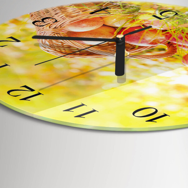 Wanduhr rund Äpfel