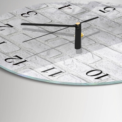 Wanduhr rund Ziegel