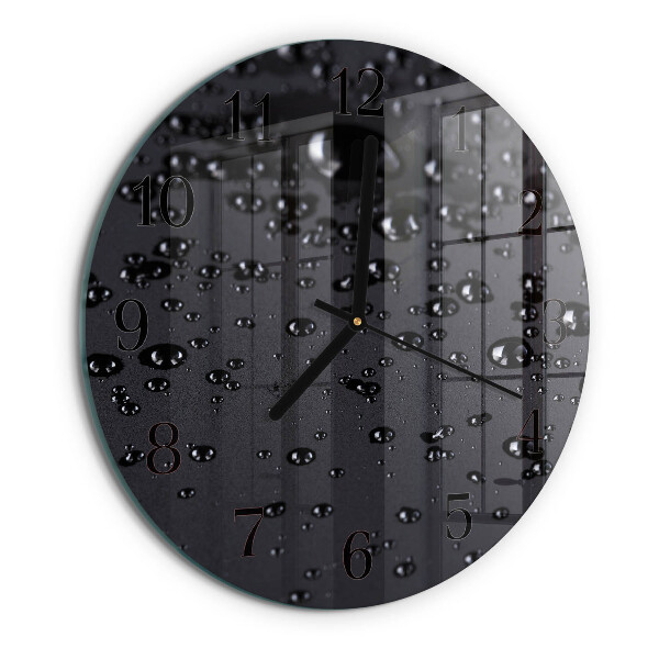 Wanduhr rund Tropfen