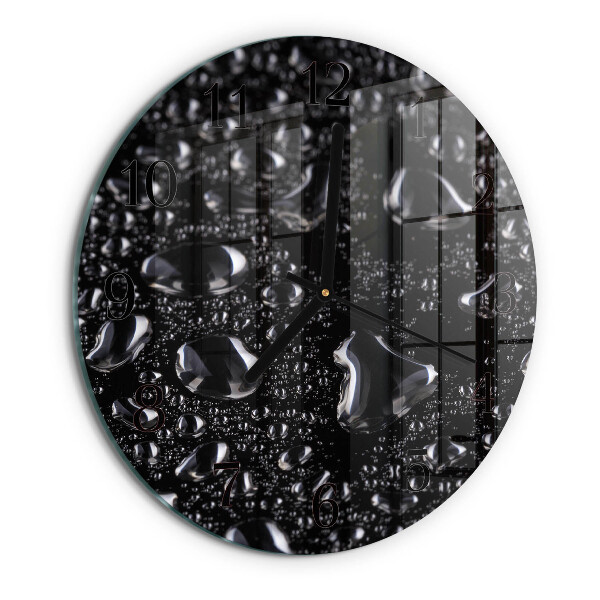 Wanduhr rund Tropfen