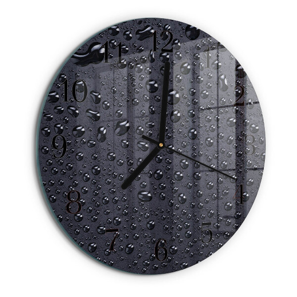 Wanduhr rund Tropfen
