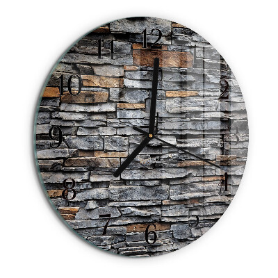 Wanduhr rund Klinker