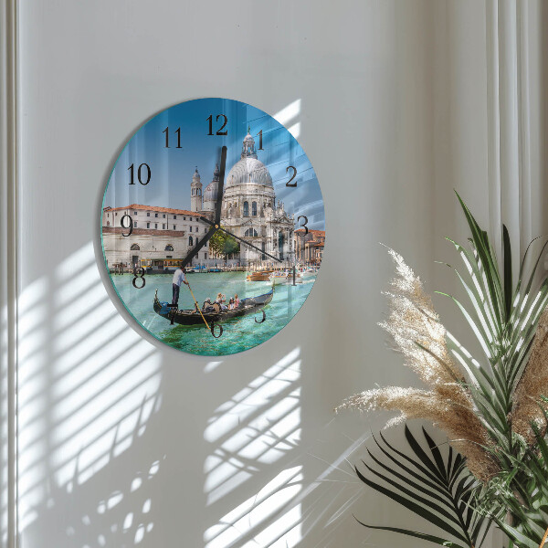 Wanduhr rund Venedig