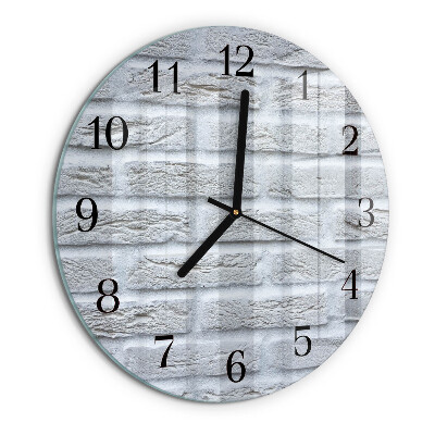 Wanduhr rund Klinker