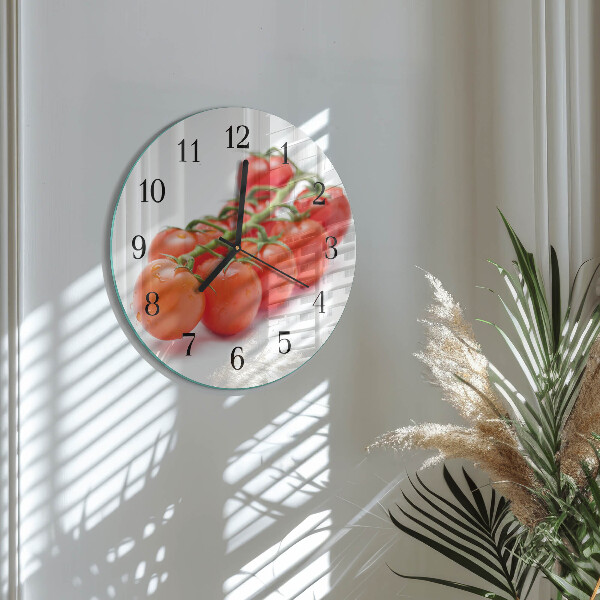 Wanduhr rund Tomaten