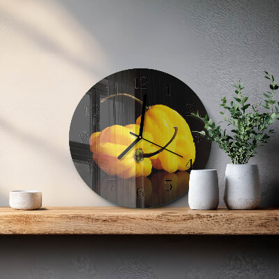 Wanduhr rund Pfeffer