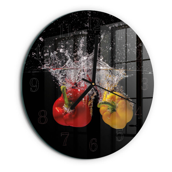 Wanduhr rund Pfeffer