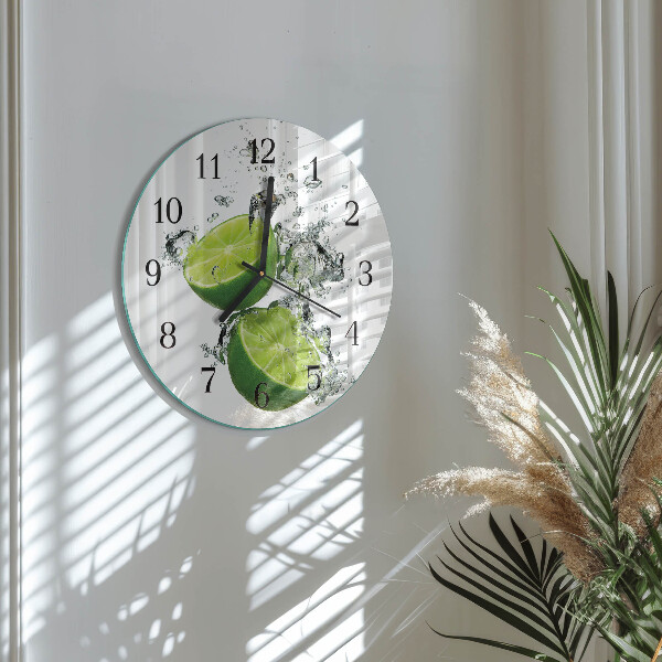 Wanduhr rund Kalziumkarbonat