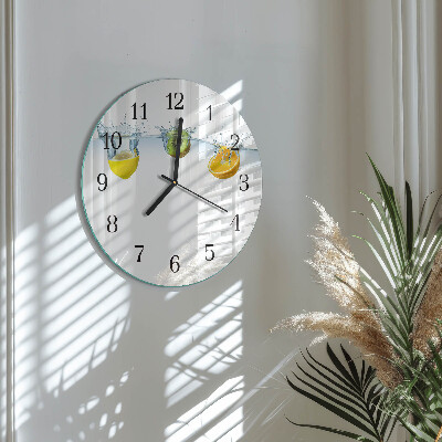 Wanduhr rund Kiwi