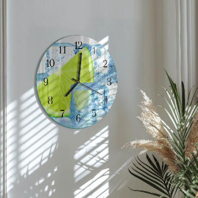 Wanduhr rund Limetteneis