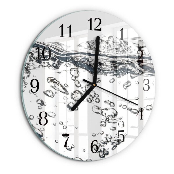 Wanduhr rund Wasser