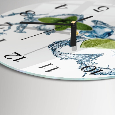 Wanduhr rund Minze