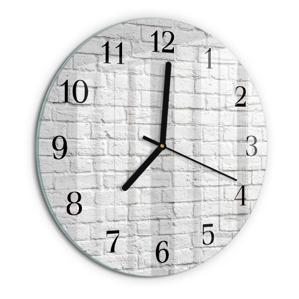 Wanduhr rund Ziegel