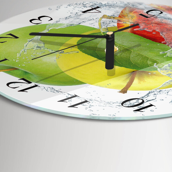 Wanduhr rund Apfel