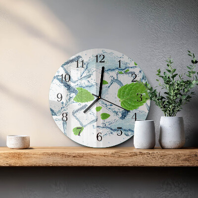 Wanduhr rund Eisminze