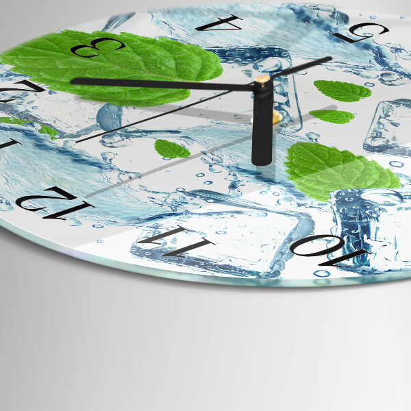 Wanduhr rund Eisminze