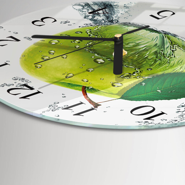 Wanduhr rund Apfel
