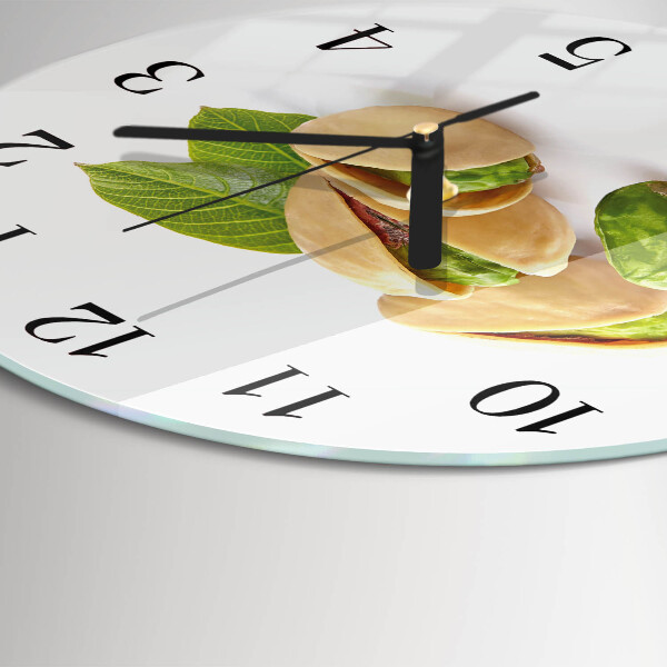 Wanduhr rund Nüsse