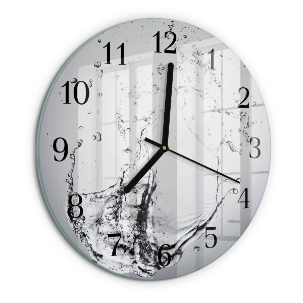 Wanduhr rund Wasser