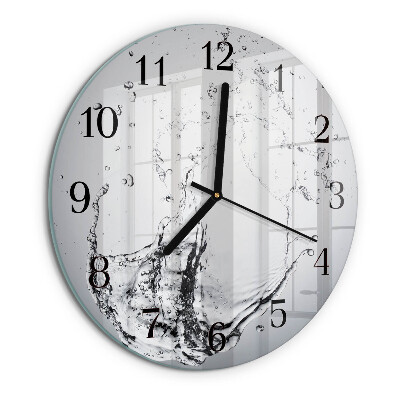 Wanduhr rund Wasser
