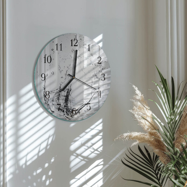 Wanduhr rund Wasser