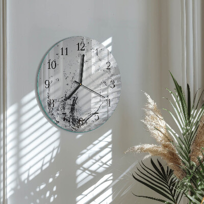 Wanduhr rund Wasser