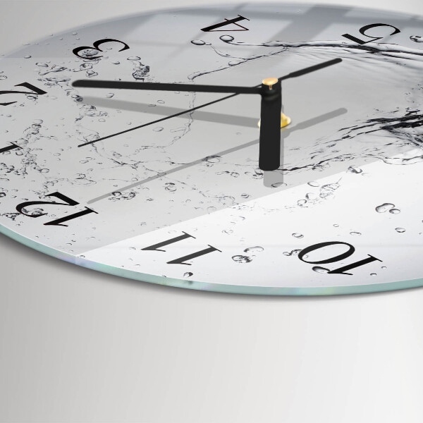 Wanduhr rund Wasser