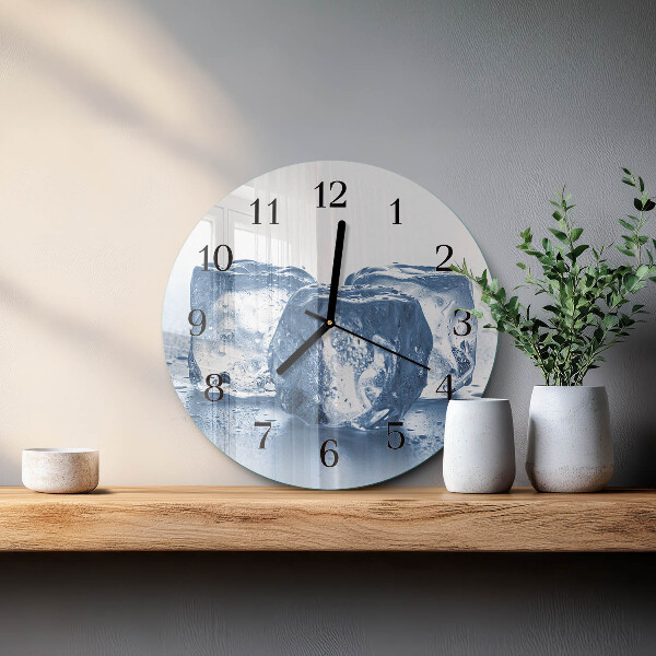 Wanduhr rund Eis