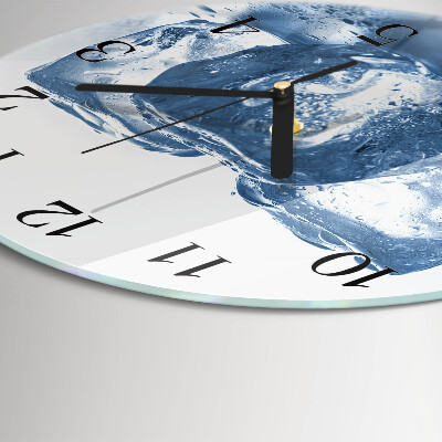 Wanduhr rund Eis