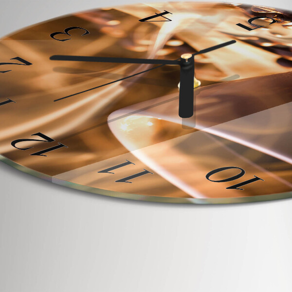Wanduhr rund Kaffee