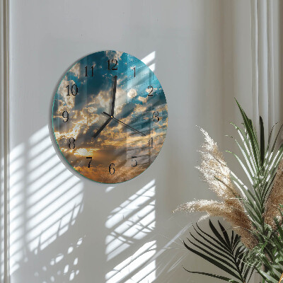 Wanduhr rund Himmel
