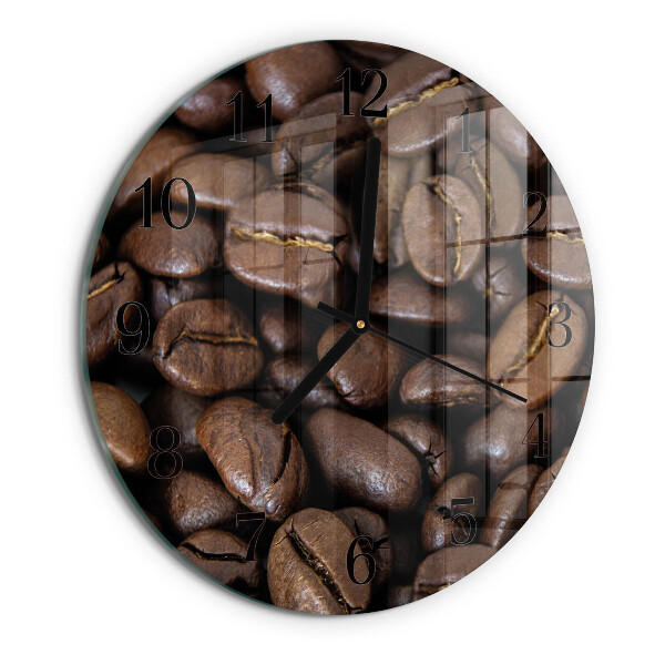 Wanduhr rund Kaffee