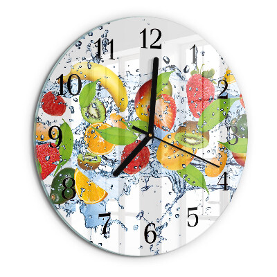 Wanduhr rund Fruchtwasser