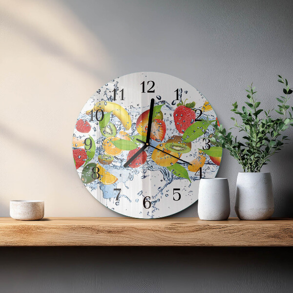 Wanduhr rund Fruchtwasser