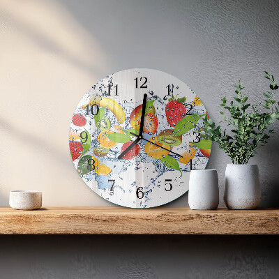 Wanduhr rund Fruchtwasser