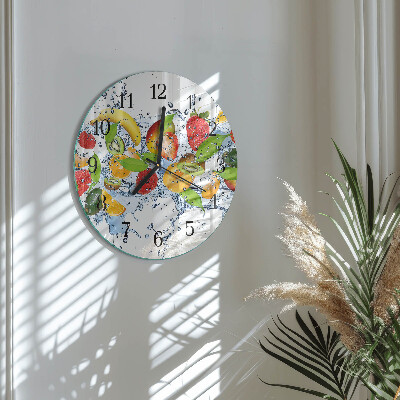 Wanduhr rund Fruchtwasser