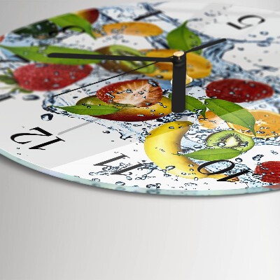 Wanduhr rund Fruchtwasser