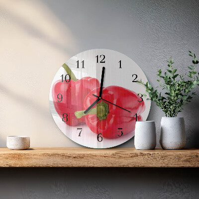 Wanduhr rund Pfeffer