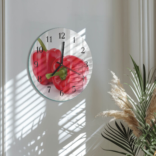 Wanduhr rund Pfeffer
