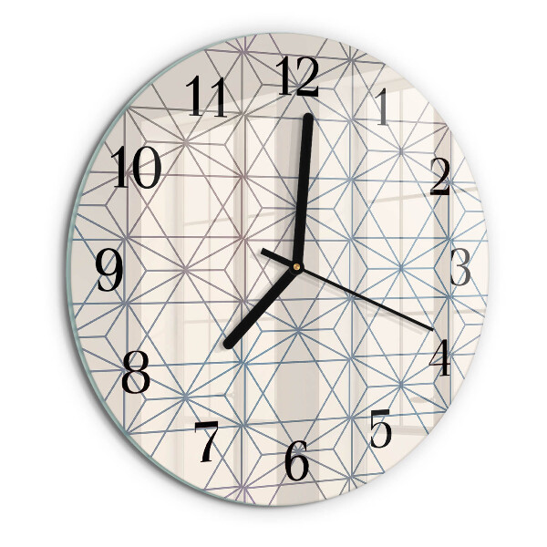 Wanduhr rund Geometrisches Muster