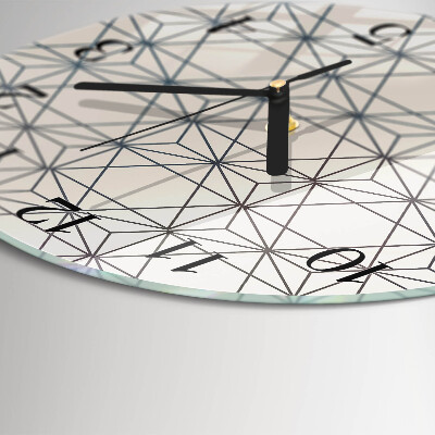 Wanduhr rund Geometrisches Muster