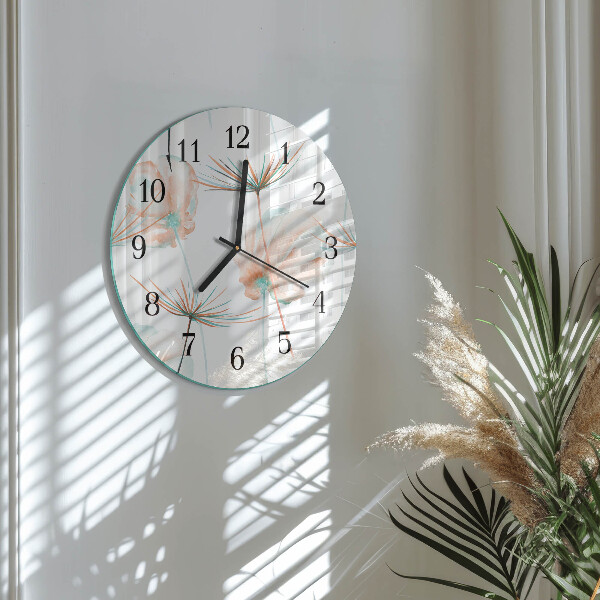 Wanduhr rund Löwenzahn
